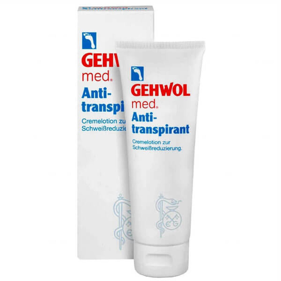 Gehwol med Anti-Transpirant, Antitranspirant-Lotion für die Füße, 125 ml