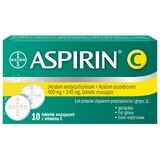 Aspirin C 400 mg + 240 mg, 10 Brausetabletten