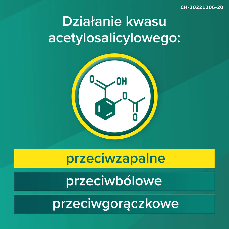 Aspirine C 400 mg + 240 mg, 20 comprimés effervescents