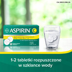 Aspirine C 400 mg + 240 mg, 20 comprimés effervescents