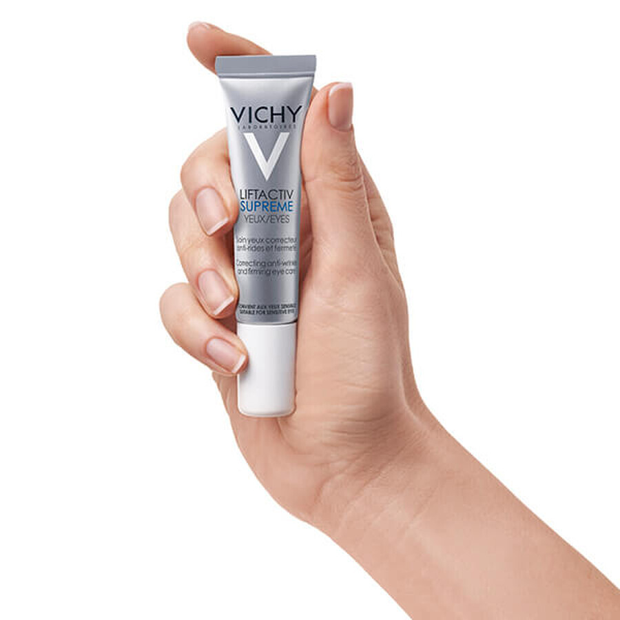 Vichy Liftactiv Supreme, soin liftant anti-rides pour les yeux, 15 ml