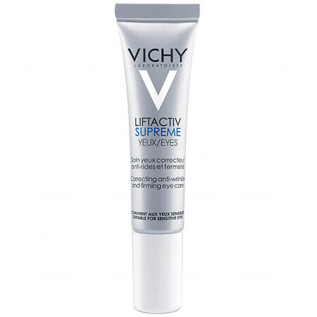 Vichy Liftactiv Supreme, soin liftant anti-rides pour les yeux, 15 ml