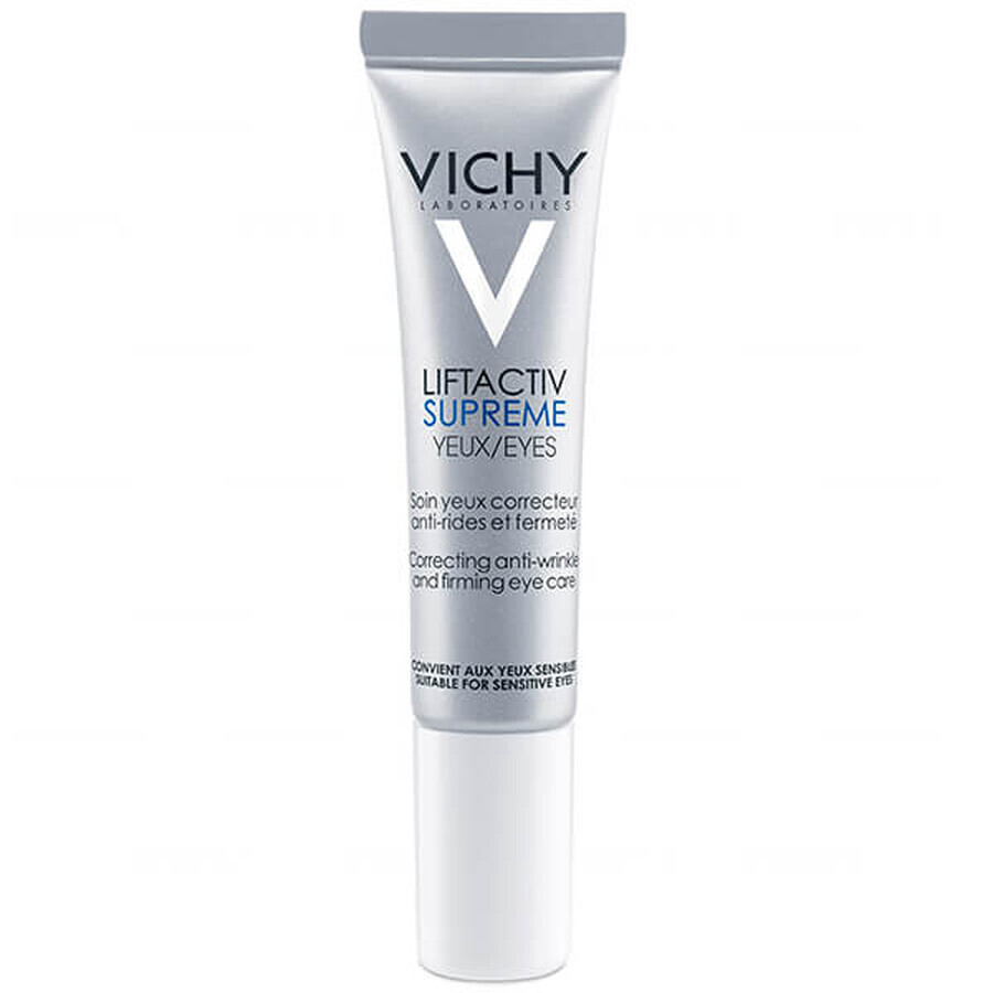 Vichy Liftactiv Supreme, soin liftant anti-rides pour les yeux, 15 ml