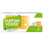 Tantum Verde 3 mg, sabor miel-naranja, 20 pastillas duras