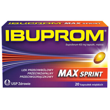 Ibuprom Max Sprint 400 mg, 20 capsules molles