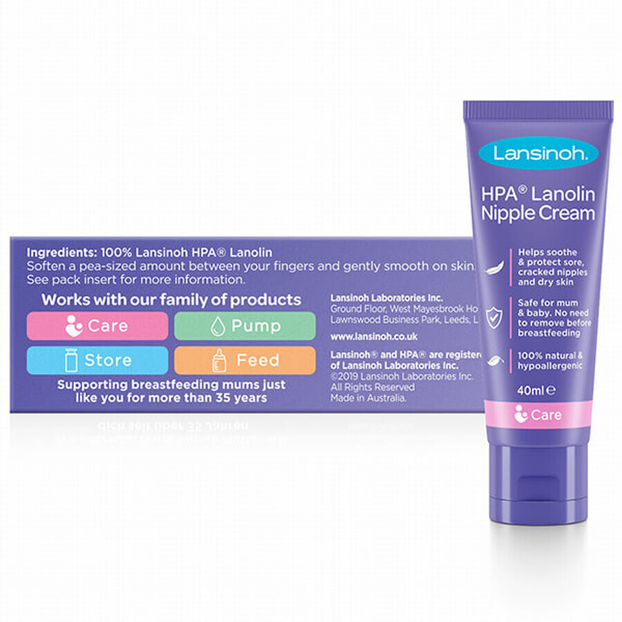 Lansinoh, Lanolin HPA, 40 ml