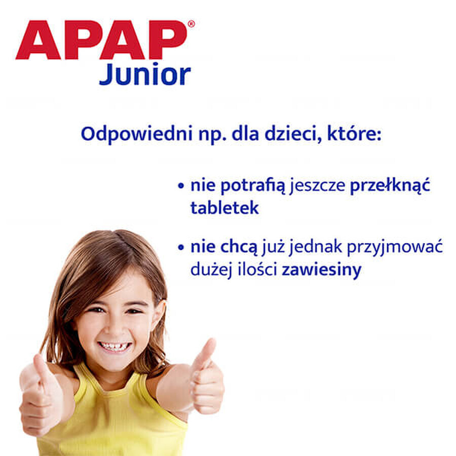 Apap Junior 250 mg, granulato, 10 bustine