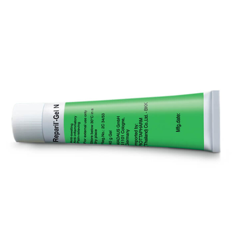 Reparil Gel N (0,01 g + 0,05 g)/g, Gel, 40 g