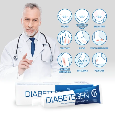 Diabetegen, zalf ter bevordering van weefselregeneratie, 40 g