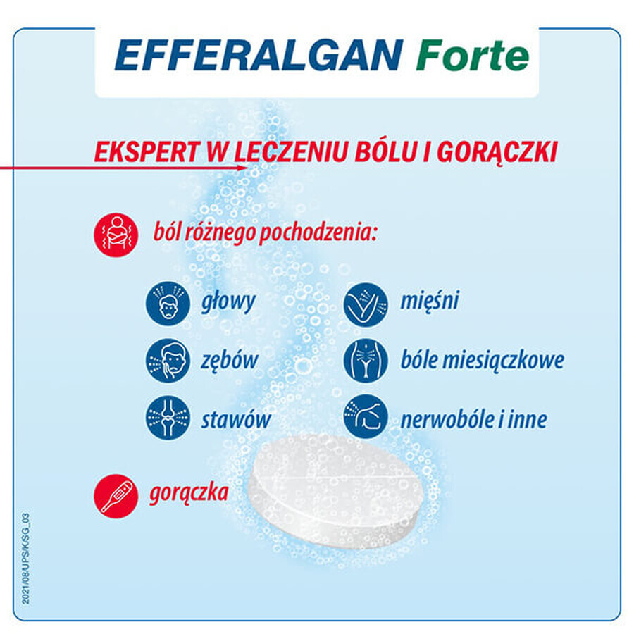 Efferalgan Forte 1 g, 8 Brausetabletten