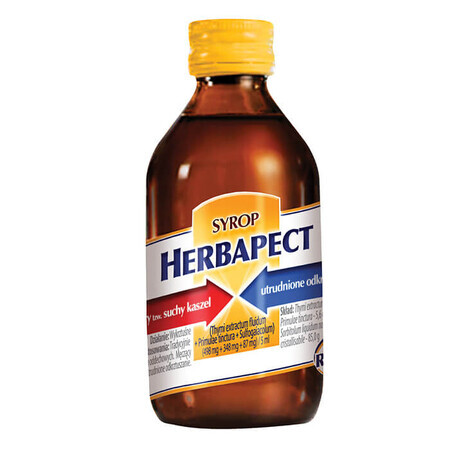 Herbapect (498 mg + 348 mg + 87 mg)/ 5 ml, syrup, 240 g