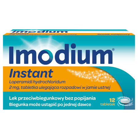 Imodium Instant 2 mg, 12 comprimés à dissolution orale