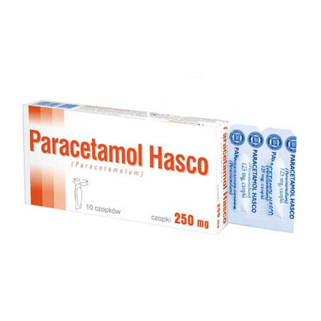 Paracetamol Hasco 250 mg, rektale Zäpfchen, 10 Stück