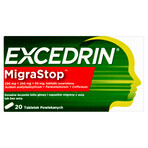 Excedrin Migra Stop 250 mg + 250 mg + 65 mg, 20 film-coated tablets