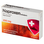 Naprossene Aflofarm 200 mg, 10 compresse