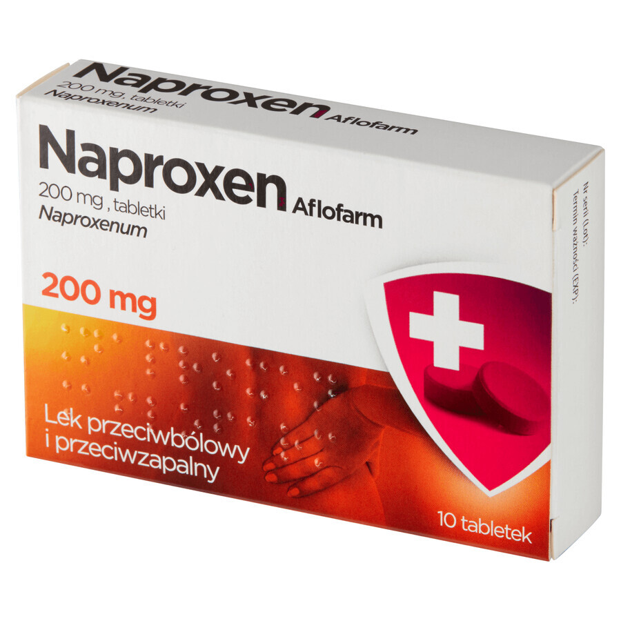 Naprossene Aflofarm 200 mg, 10 compresse