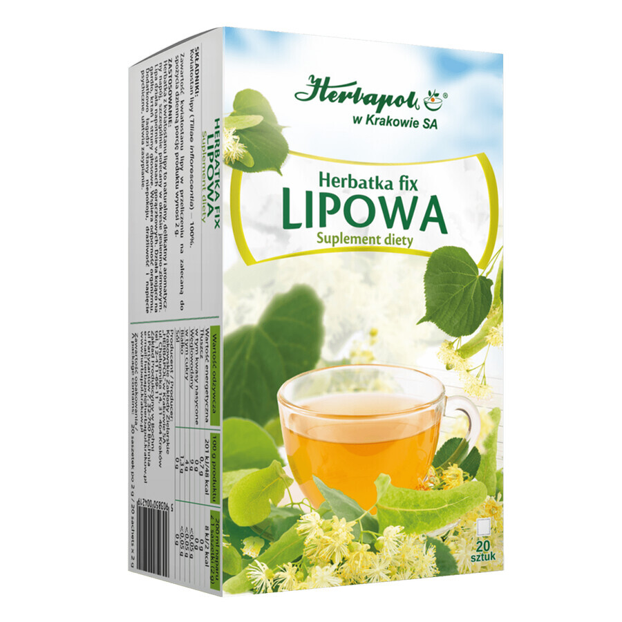 Herbapol Lipowa, Kräuter-Fix-Tee, 2 g x 20 Portionsbeutel