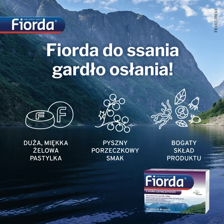 Fiorda, gusto ribes nero, 30 pastiglie