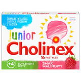 Cholinex Junior, for children from 4 years of age, raspberry flavor, 16 tablets