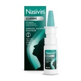 Nasivin Classic 0,5 mg/ml, Nasenspray für Erwachsene und Kinder ab 6 Jahren, 10 ml