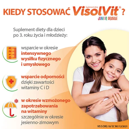 Visolvit Junior Orange, voor kinderen vanaf 3 jaar, 10 sachets