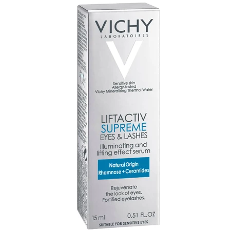 Serum antirid pentru ochi și gene Liftactiv Serum 10, 15 ml, Vichy