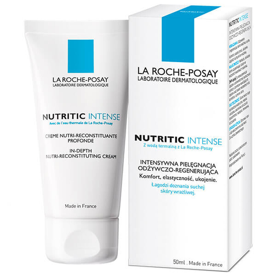 La Roche-Posay Nutritic Intense, intensief voedende en regenererende verzorging voor de droge huid, 50 ml