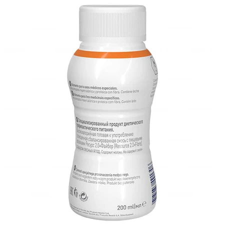 Resource 2.0 + Vezels, voedingssupplement, bosvruchtensmaak, 4 x 200 ml