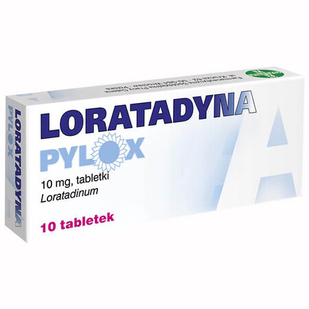 Loratadin Pylox 10 mg, 10 Tabletten