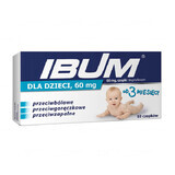 Ibum for children 60 mg, suppositories from 3 months, 10 pieces