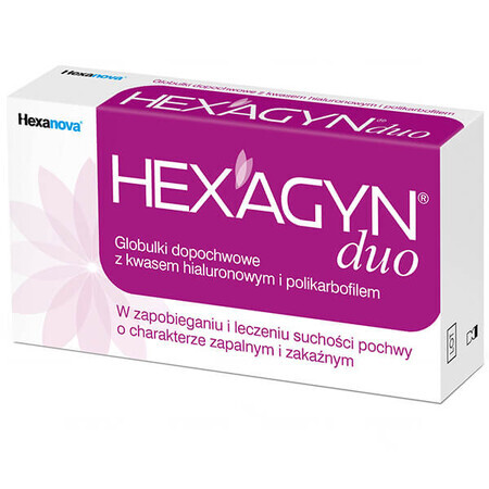 Hexagyn Duo, Vaginalkügelchen, 10 Stück