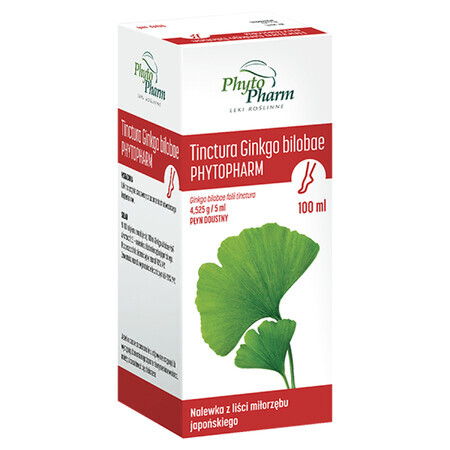 Tinctura Ginkgo Bilobae Phytopharm 4,525 g/ 5 ml, Flüssigkeit zum Einnehmen, 100 ml