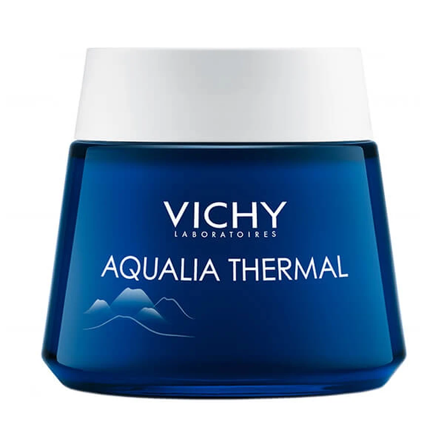 Anti-fatigue moisturizing night gel-cream Aqualia Thermal SPA, 75 ml, Vichy
