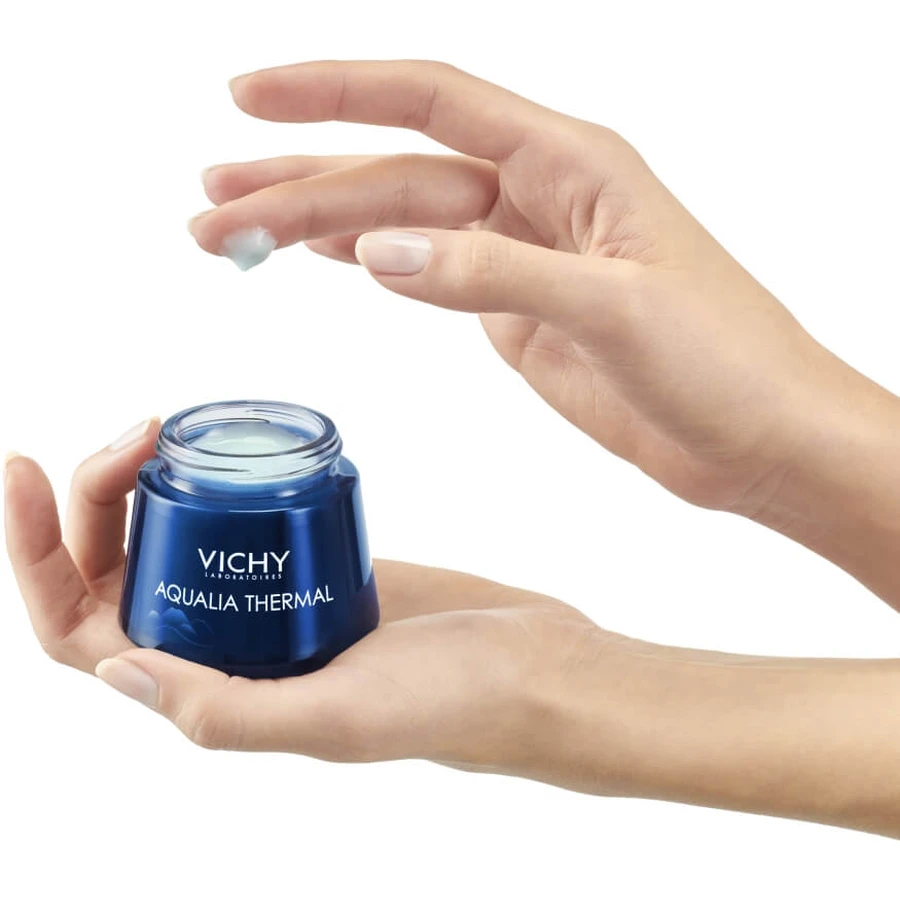 Anti-fatigue moisturizing night gel-cream Aqualia Thermal SPA, 75 ml, Vichy