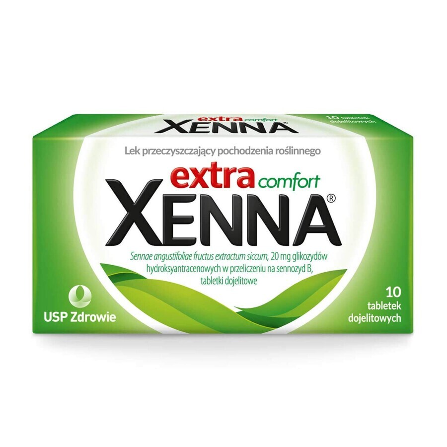 Xenna Extra Comfort 20 mg, 10 irritated tablets