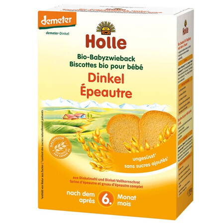 Holle Speltkoekjes Bio, volkoren, na 6 maanden, 200 g