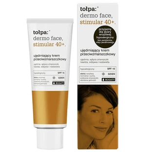 Tolpa Dermo Face, Stimular 40+, straffende und Anti-Falten-Tagescreme, SPF 15, reichhaltig, 40 ml