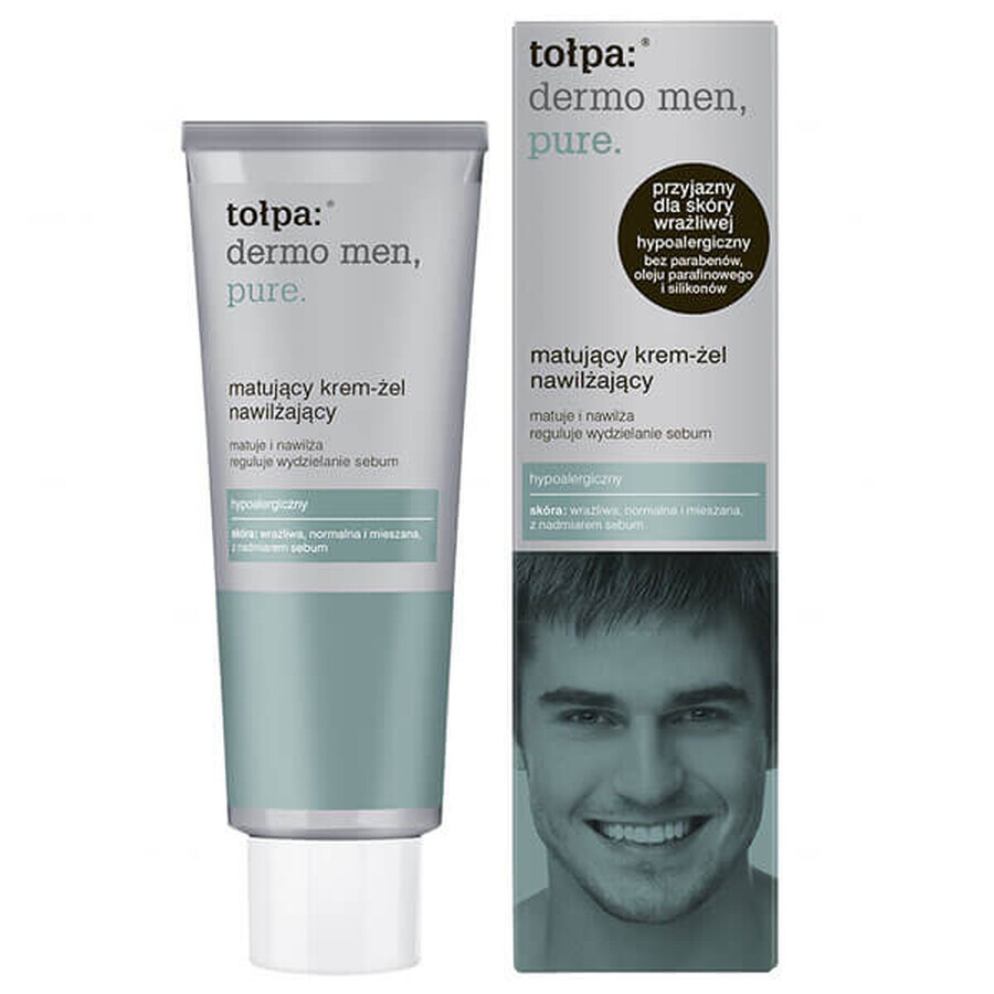 Tolpa Dermo MEN, Reines, mattierendes und feuchtigkeitsspendendes Creme-Gel, 40 ml