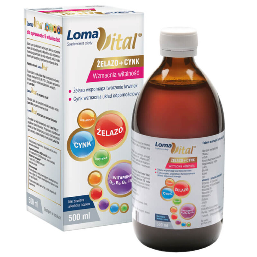 Loma Vital Eisen + Zink, flüssig, 500 ml