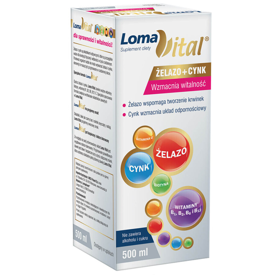 Loma Vital Eisen + Zink, flüssig, 500 ml