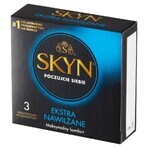 Unimil Skyn Extra Moist, nicht-latex Kondome, 3 Stück