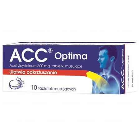 ACC Optima 600 mg, 10 Brausetabletten