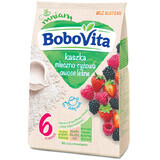 BoboVita Papilla de arroz con leche, frutas del bosque, sin gluten, después de 6 meses, 230 g