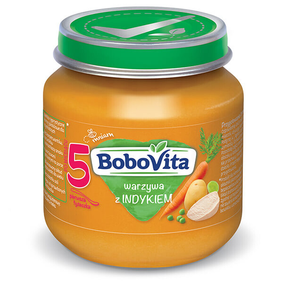 BoboVita Lunch, verdure con tacchino, dopo 5 mesi, 125 g