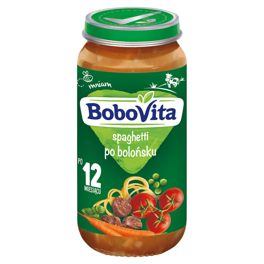 BoboVita Dinner, spaghetti bolognaise, après 12 mois, 250 g