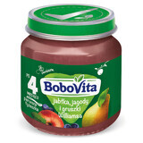 BoboVita Dessert, Apfel, Heidelbeere und Birne, nach 4 Monaten, 125 g