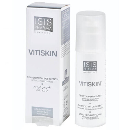 Isispharma Vitiskin, hidrogel care elimină decolorarea pielii, 50 ml