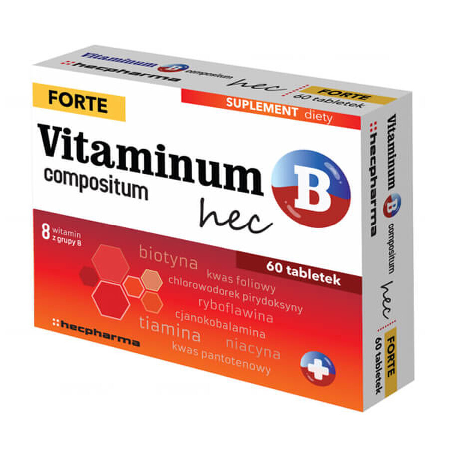 Vitaminum B Compositum Forte Hec, 60 tabletten