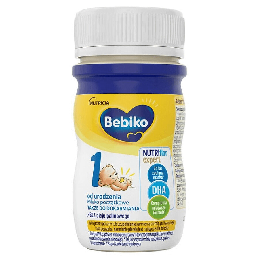 Bebiko 1 Nutriflor Expert, trinkfertige Säuglingsmilch, ab Geburt, 90 ml