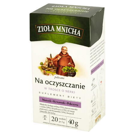 Herbapol Zioła Mnicha Na Oczyszczanie, herbal tea, 2 gx 20 sachets